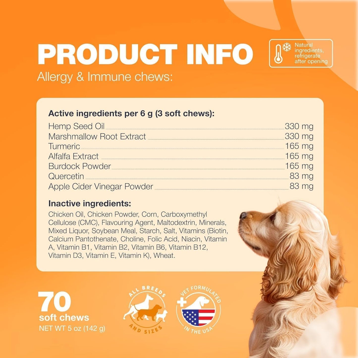 Seasonal Allergy Support Chews for Dogs - Itch Relief Travel Pack