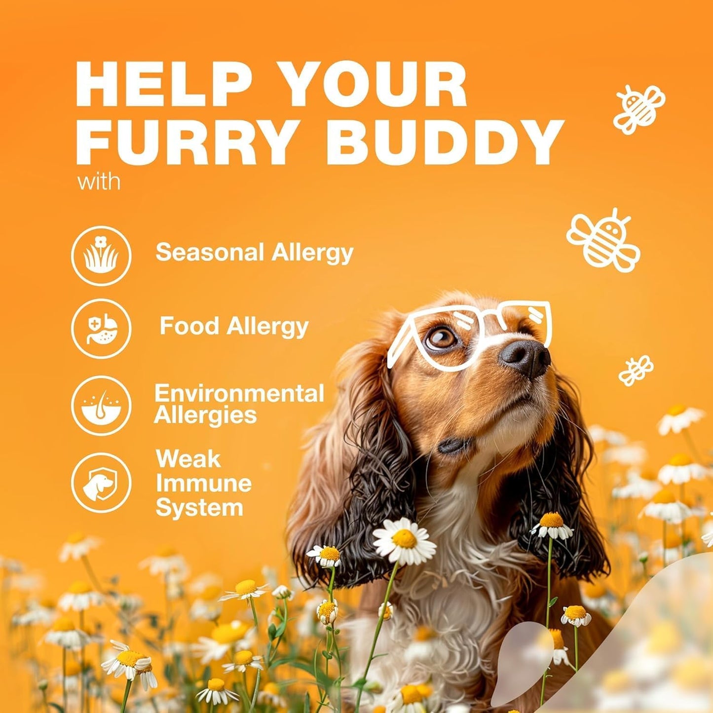 Seasonal Allergy Support Chews for Dogs - Itch Relief Travel Pack