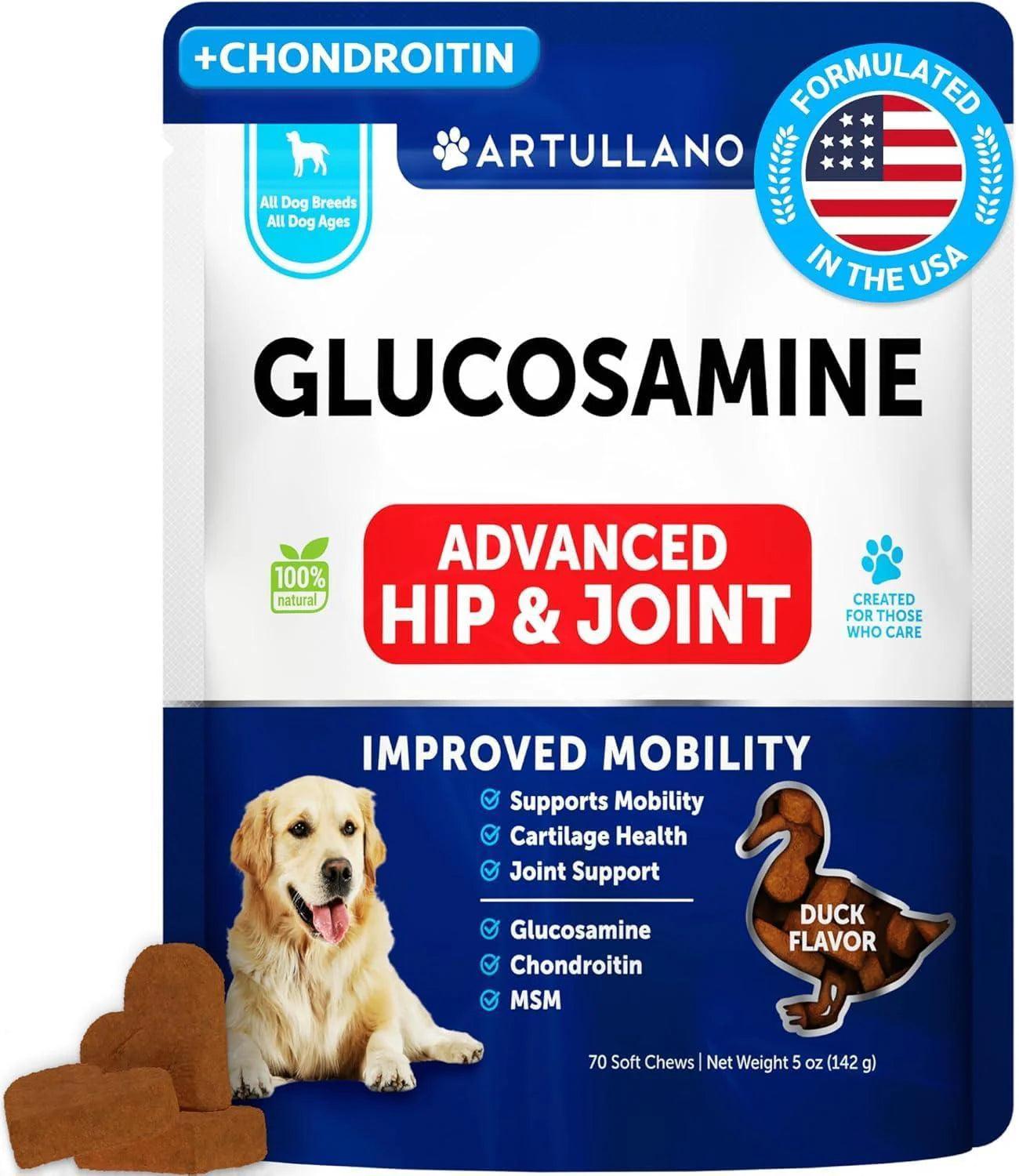 Glucosamine for Dogs Hip Joint Supplement for Dogs with Arthritis 70 Soft