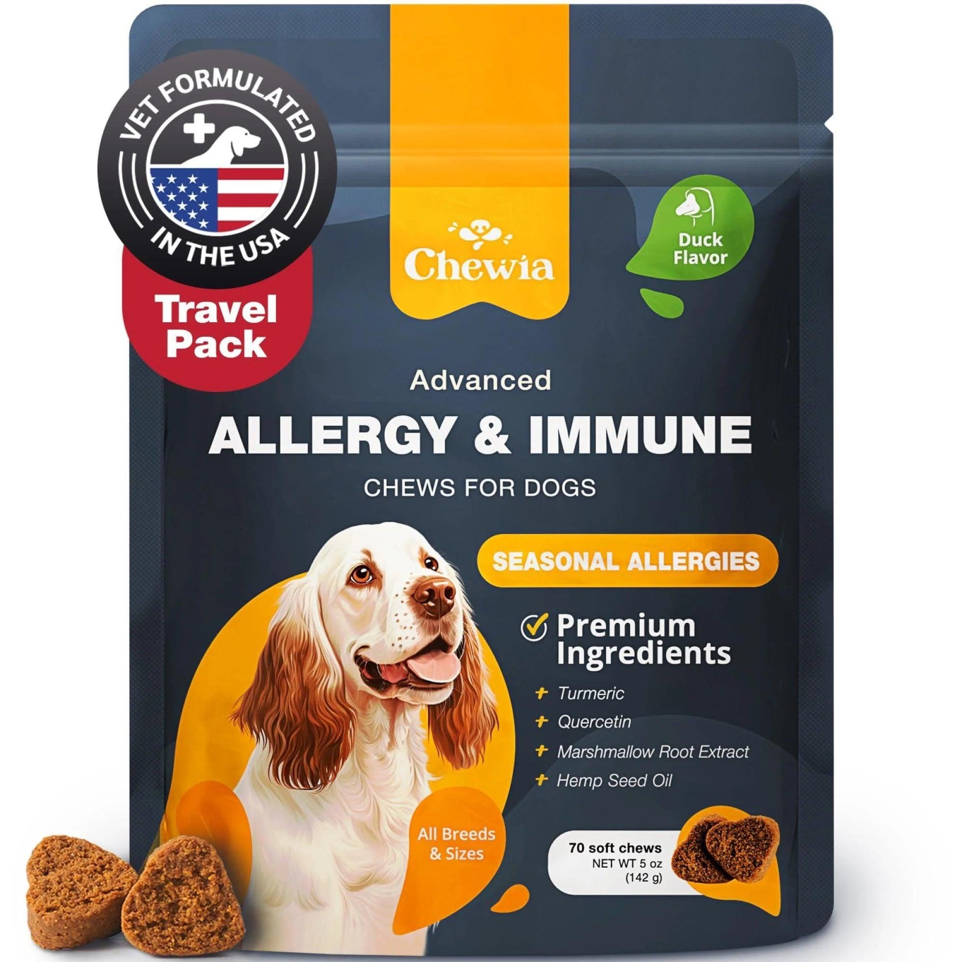 Travel Pack Seasonal Environmental Canine Allergies Support Chews Itch Relief