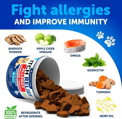 Probiotics for Dogs Support Gut Health Itchy Skin Allergies Immunity Yeast