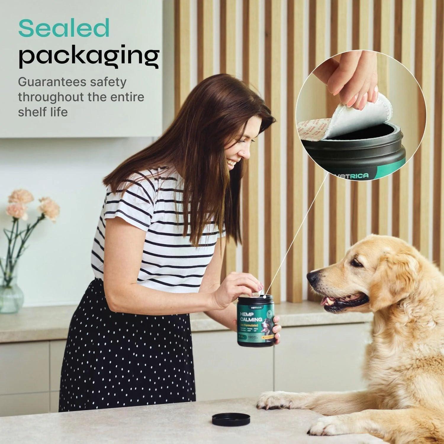 Calming Chews for Dogs Anxiety Relief Hemp Calming Chews for Dogs With