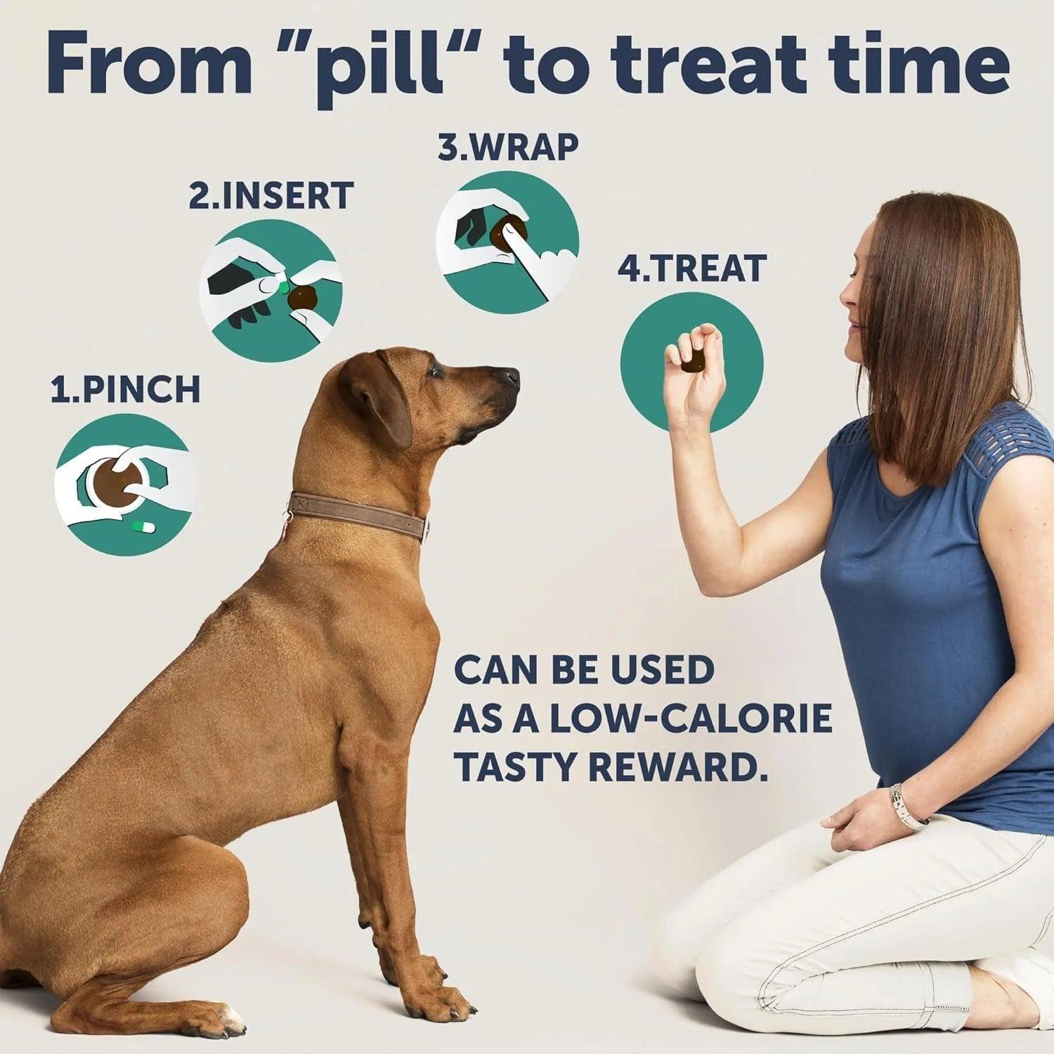 Pill Wrap for Dogs Wrap a Pill to Hide Medication Chicken Masker Treats Easy To